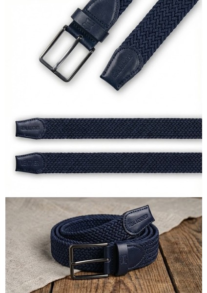 Hakiki Deri Erkek Örgü Esnek Kemer – 3,5cm fiyatları