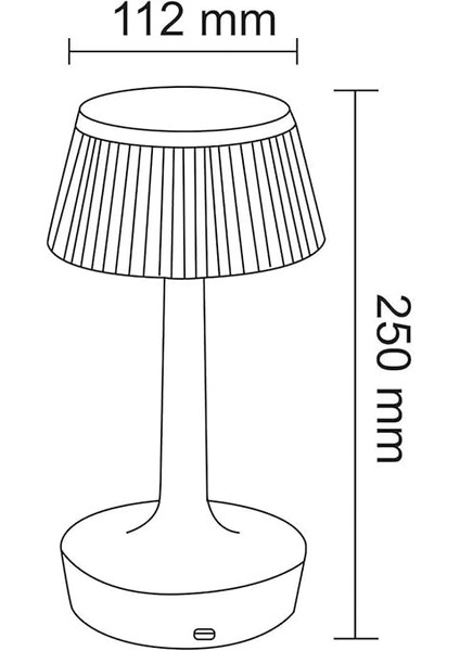 Masa Lambası Dimmerli Dekoratif Abajur Cata Rio Dokunmatik Sunum Lambası 3 Renk Işık Modu fiyatları
