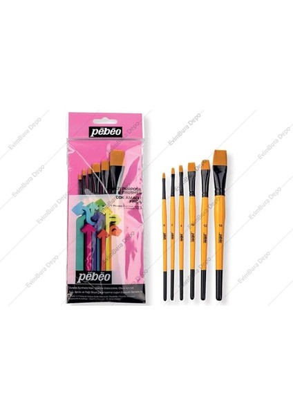 Pebeo Sulu Boya Fırça Seti