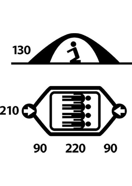 Boyard Plus Yeşil 4 Kişilik Çadır modelleri