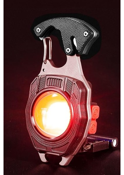 Şarjlı Çok Fonksiyonlu Mini LED Çakmak ve Lamba 7 Modlu Taşınabilir Anahtarlık modelleri