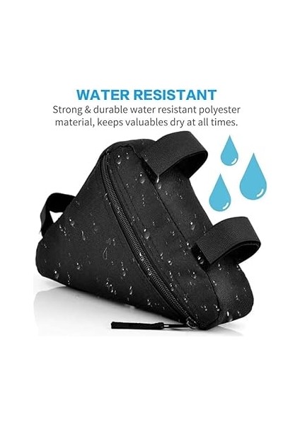 Bisiklet Çantası Kadro Arası Su Geçirmez Üçgen Çanta 1 Adet indirimleri