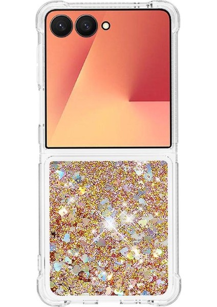 Samsung Galaxy Z Flip 7 Quicksand Sıvı Temizle Akan Sevimli İçin Telefon Kılıfı (Yurt Dışından) modelleri