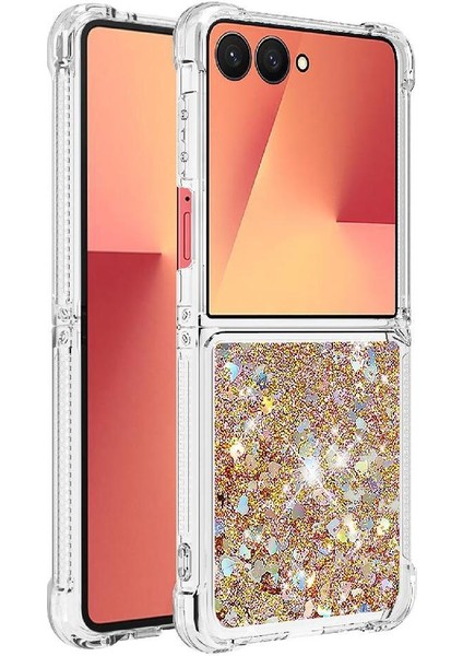 Samsung Galaxy Z Flip 7 Quicksand Sıvı Temizle Akan Sevimli İçin Telefon Kılıfı (Yurt Dışından) indirimleri
