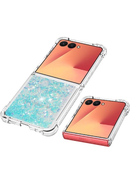 Samsung Galaxy Z Flip 7 Quicksand Sıvı Temizle Akan Sevimli İçin Telefon Kılıfı (Yurt Dışından) fırsatları