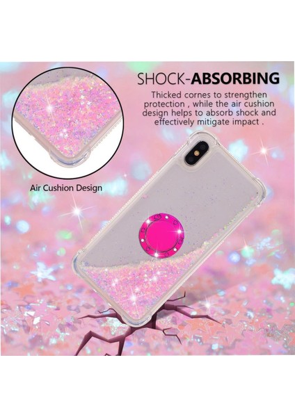 Halka Kickstand Halka Kickstand Köpüklü IPhone Xs Max İçin Telefon Kılıfı (Yurt Dışından) modelleri