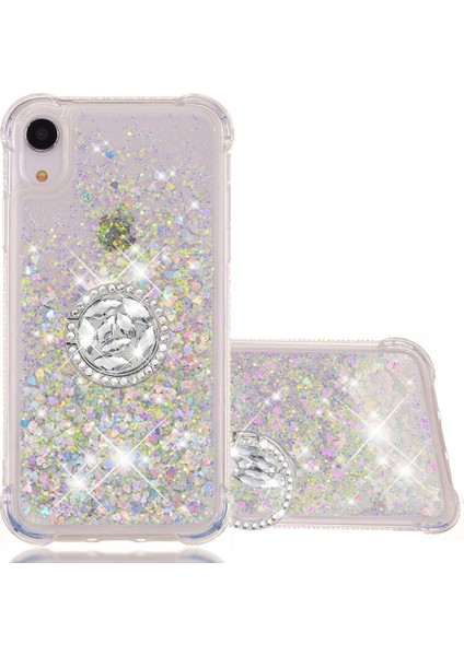Halka Kickstand Darbeye Koruma Halkası ile IPhone Xr İçin Telefon Kılıfı (Yurt Dışından)