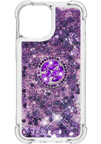 Halka Kickstand Halka Kickstand Kum ile IPhone 13 Pro Max İçin Telefon Kılıfı (Yurt Dışından) modelleri