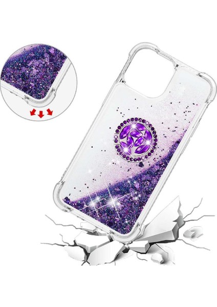 Halka Kickstand Halka Kickstand Kum ile IPhone 13 Pro Max İçin Telefon Kılıfı (Yurt Dışından) fırsatları