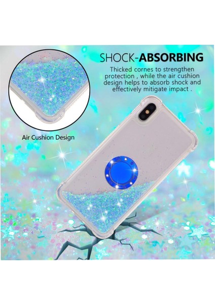 Halka Kickstand Halka Kickstand Köpüklü IPhone Xs Max İçin Telefon Kılıfı (Yurt Dışından) modelleri