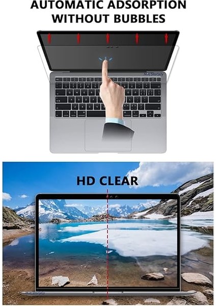 MacBook Air Pro 13 Inç M1 M2 Mat Ekran Koruyucu – A2179 A2337 A2338 A2251 A2289 Uyumlu Anti Glare Şeffaf Koruma Film Şeffaf fırsatları