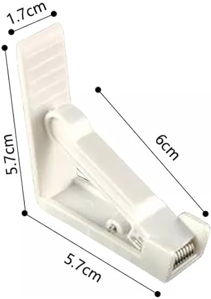 Plastik Masa Örtüsü Tutacağı Yaylı Mandal Kayma Önleyici Tutucu Sabitleyici Kıskaç Klips Aparat (Beyaz, 4'lü) indirimleri