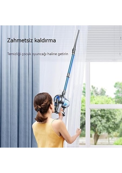 GSC50 Şarjlı Dikey Süpürge, 23000PA Güçlü Emişli Hafif Çubuk Elektrikli Süpürge 30 Dakika Uzun Çalışma Süresi, Çıkarılabilir Pil, El Araba Sert Zemin Halı Evcil Hayvan Kılı Için El Süpürgesi modelleri