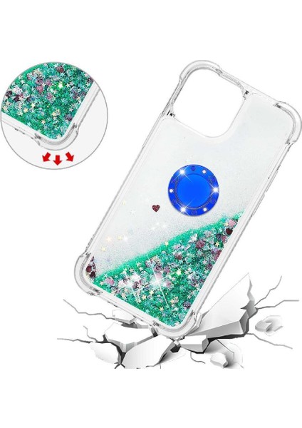 Halka Kickstand Halka Kickstand Kum ile IPhone 13 Pro Max İçin Telefon Kılıfı (Yurt Dışından) indirimleri