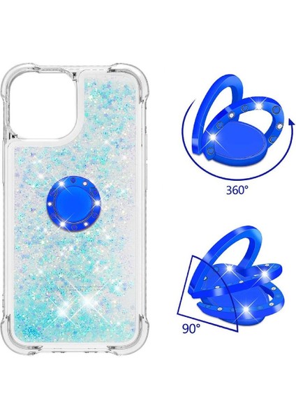 Halka Kickstand Halka Kickstand Kum ile IPhone 13 Pro Max İçin Telefon Kılıfı (Yurt Dışından) fırsatları