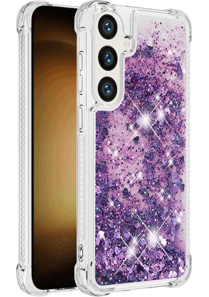 Samsung Galaxy S24 Plus Darbeye Quicksand Glitter Sevimli İçin Telefon Kılıfı (Yurt Dışından)