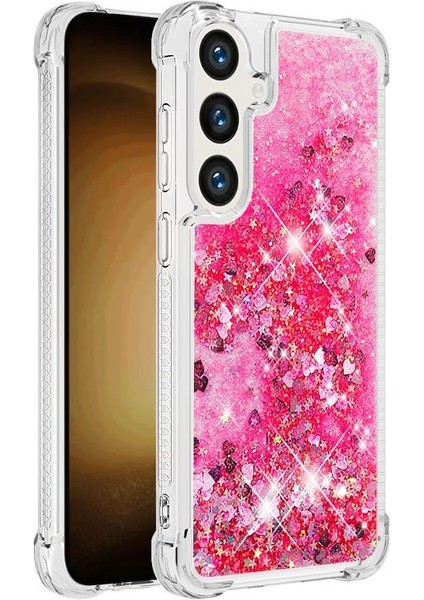Samsung Galaxy S24 Plus Darbeye Quicksand Glitter Sevimli İçin Telefon Kılıfı (Yurt Dışından)