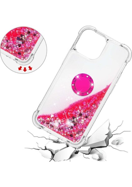 Halka Kickstand Halka Kickstand Kum ile IPhone 13 Pro Max İçin Telefon Kılıfı (Yurt Dışından) indirimleri