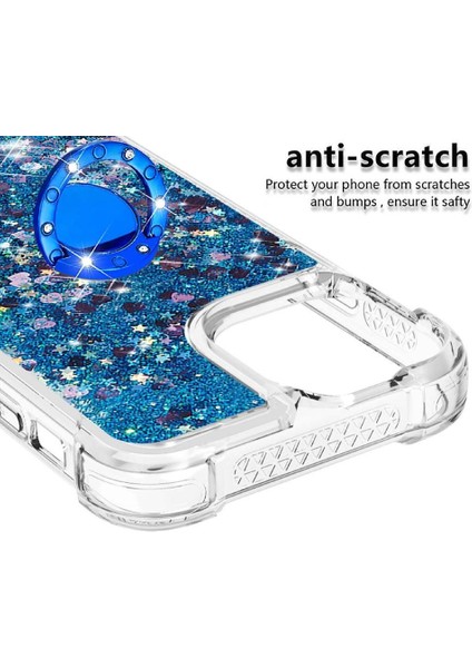 Halka Kickstand Halka Kickstand Kum ile IPhone 13 Pro Max İçin Telefon Kılıfı (Yurt Dışından) modelleri