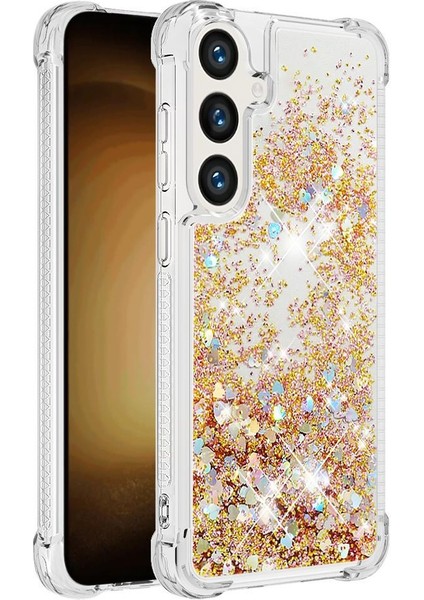 Samsung Galaxy S24 Plus Darbeye Quicksand Glitter Sevimli İçin Telefon Kılıfı (Yurt Dışından)