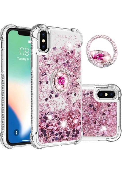 Halka Kickstand Halka Kickstand Darbeye ile IPhone X/xs İçin Telefon Kılıfı (Yurt Dışından)