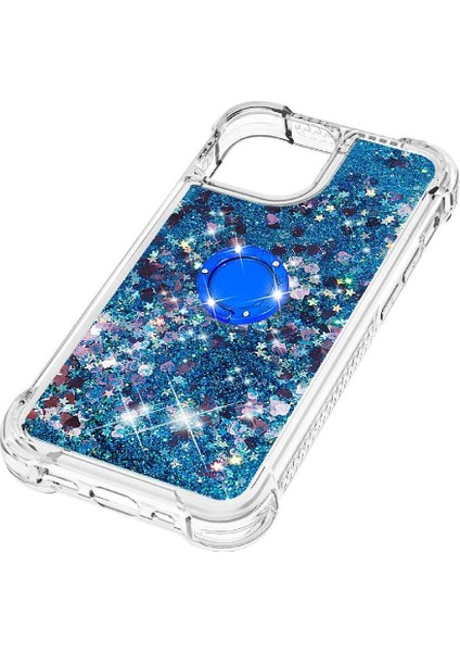 Halka Kickstand Köpüklü Kum Akış Halkası ile IPhone 13 İçin Telefon Kılıfı (Yurt Dışından) fiyatları