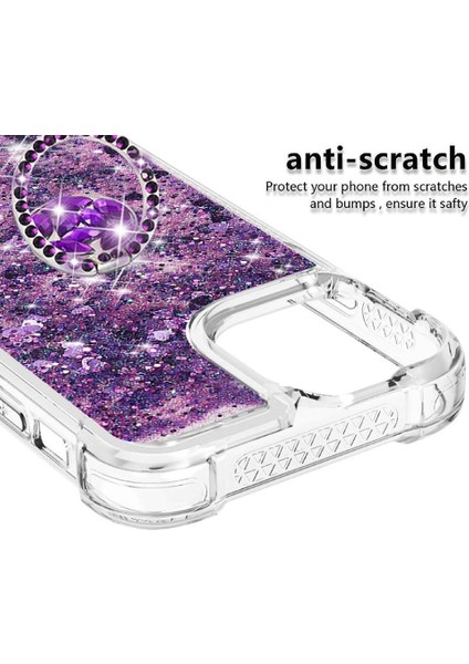 Halka Kickstand Köpüklü Kum Akış Halkası ile IPhone 13 İçin Telefon Kılıfı (Yurt Dışından) fiyatları