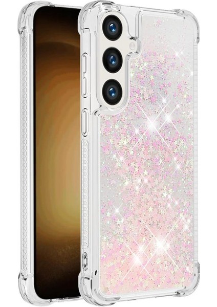 Samsung Galaxy S24 Quicksand Sıvı Temizle Akan Tpu Sevimli İçin Telefon Kılıfı (Yurt Dışından)