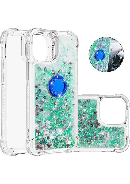 Halka Kickstand Halka Kickstand Köpüklü IPhone 13 Mini İçin Telefon Kılıfı (Yurt Dışından)