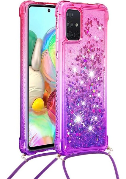 Ayrılıkçı Emniyet Klipsi ile Samsung Galaxy A71 4g İçin Quicksand Telefon Kılıfı (Yurt Dışından) modelleri