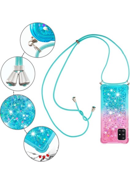 Samsung Galaxy A71 5g Degrade Renk Telefon Kılıfı İçin Quicksand Telefon Kılıfı (Yurt Dışından) modelleri