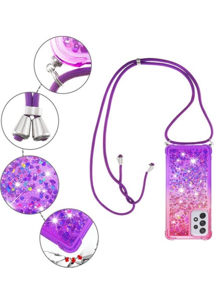 Samsung Galaxy A73 5g Ayarlanabilir Boyun Kordon İçin Quicksand Telefon Kılıfı (Yurt Dışından) indirimleri