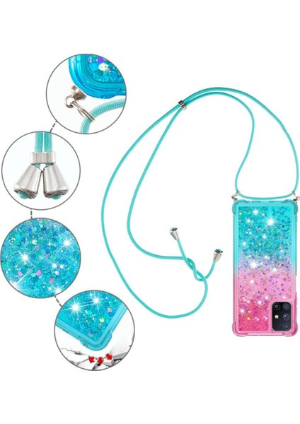 ile Samsung Galaxy M51 Degrade Renk Telefon Kılıfı İçin Quicksand Telefon Kılıfı (Yurt Dışından) fiyatları