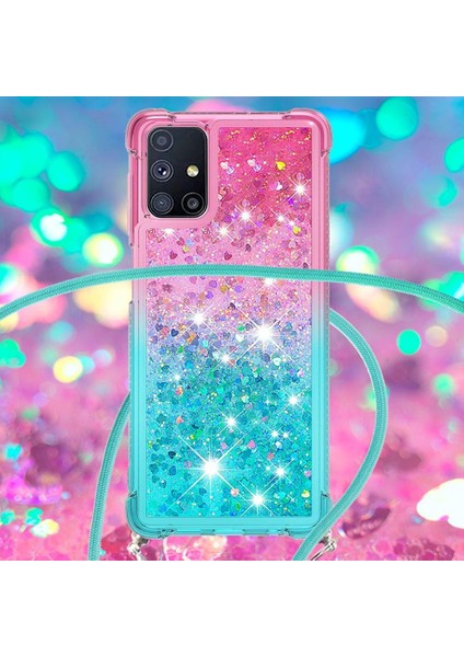 ile Samsung Galaxy M51 Degrade Renk Telefon Kılıfı İçin Quicksand Telefon Kılıfı (Yurt Dışından) modelleri