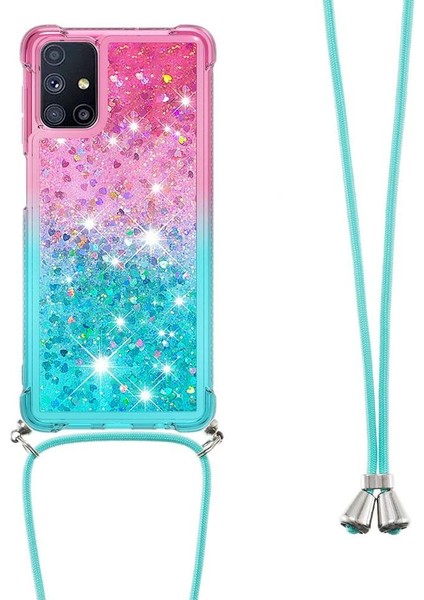 ile Samsung Galaxy M51 Degrade Renk Telefon Kılıfı İçin Quicksand Telefon Kılıfı (Yurt Dışından) fırsatları