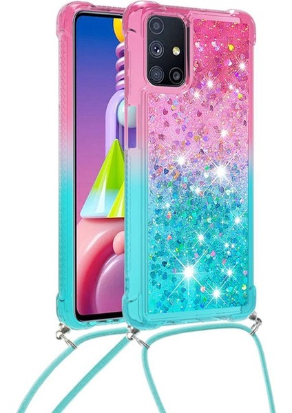 ile Samsung Galaxy M51 Degrade Renk Telefon Kılıfı İçin Quicksand Telefon Kılıfı (Yurt Dışından) indirimleri