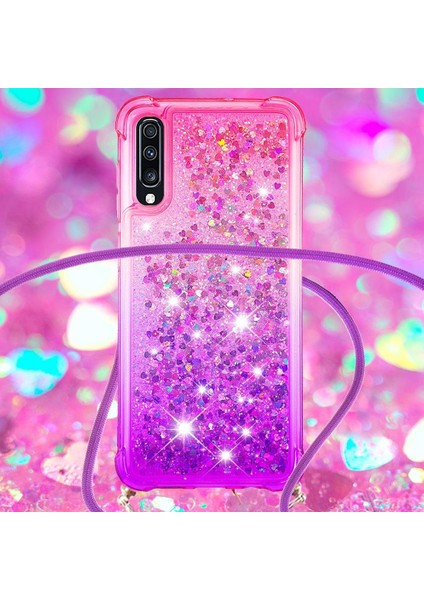 Samsung Galaxy A70 Degrade Renk Telefon Kılıfı Boyun İçin Quicksand Telefon Kılıfı (Yurt Dışından) indirimleri