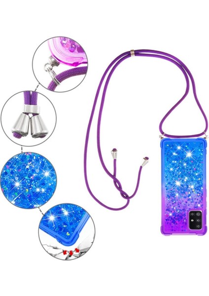 Samsung Galaxy A71 5g Degrade Renk Telefon Kılıfı İçin Quicksand Telefon Kılıfı (Yurt Dışından) modelleri