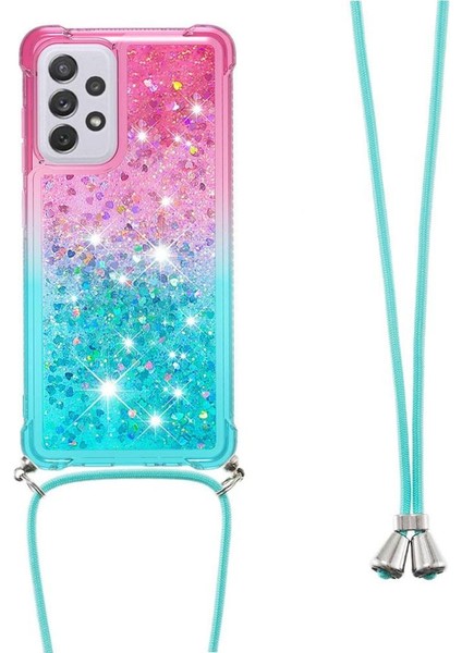 Samsung Galaxy A73 5g Ayarlanabilir Boyun Kordon İçin Quicksand Telefon Kılıfı (Yurt Dışından)