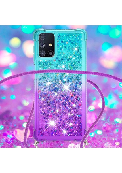 ile Samsung Galaxy M51 Degrade Renk Telefon Kılıfı İçin Quicksand Telefon Kılıfı (Yurt Dışından) indirimleri