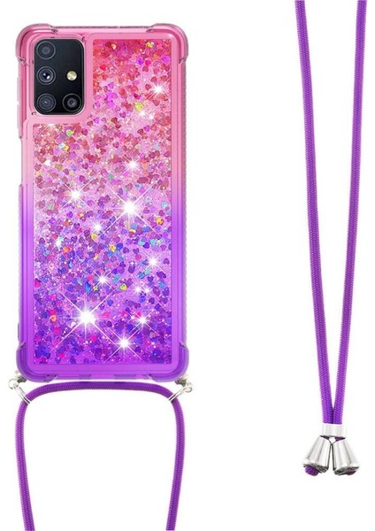 ile Samsung Galaxy M51 Degrade Renk Telefon Kılıfı İçin Quicksand Telefon Kılıfı (Yurt Dışından) modelleri