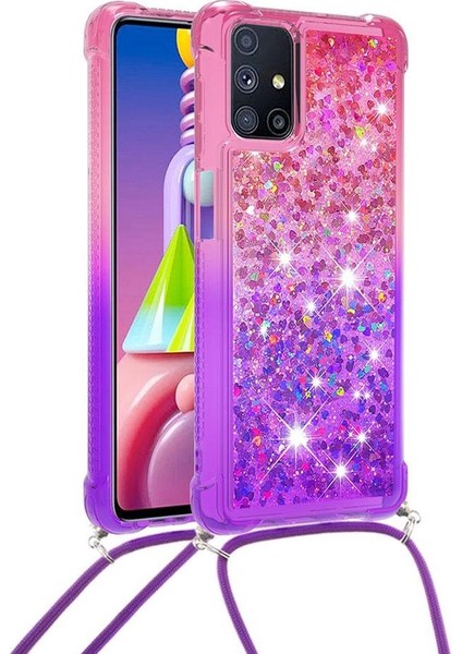 ile Samsung Galaxy M51 Degrade Renk Telefon Kılıfı İçin Quicksand Telefon Kılıfı (Yurt Dışından) fırsatları