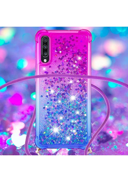 Samsung Galaxy A70 Degrade Renk Telefon Kılıfı Boyun İçin Quicksand Telefon Kılıfı (Yurt Dışından) fırsatları