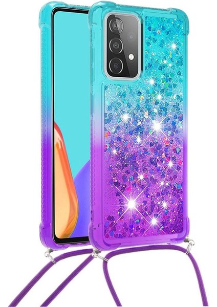 Samsung Galaxy A52S 5g Ayarlanabilir Boyun Kordon İçin Quicksand Telefon Kılıfı (Yurt Dışından)