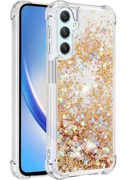 Samsung Galaxy A24 4g Quicksand Glitter Sparkle Sevimli Tpu İçin Telefon Kılıfı (Yurt Dışından)