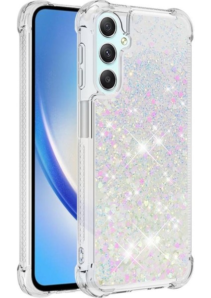 Samsung Galaxy A24 4g Quicksand Glitter Sparkle Sevimli Tpu İçin Telefon Kılıfı (Yurt Dışından)