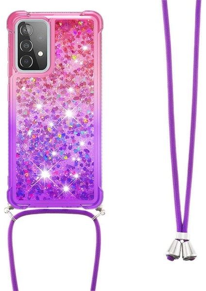Samsung Galaxy A52S 5g Ayarlanabilir Boyun Kordon İçin Quicksand Telefon Kılıfı (Yurt Dışından)