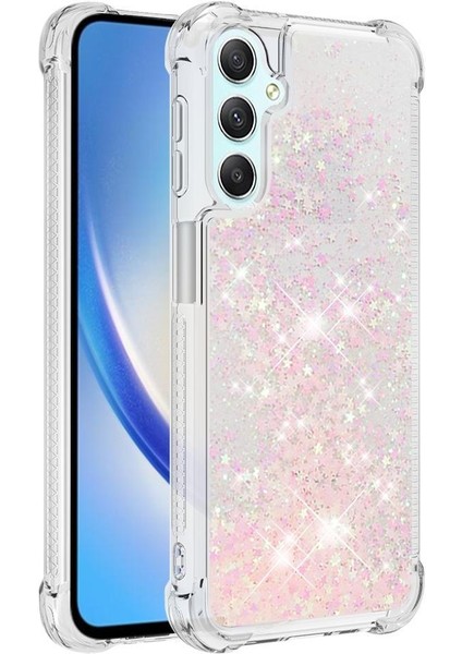 Samsung Galaxy A24 4g Quicksand Glitter Sparkle Sevimli Tpu İçin Telefon Kılıfı (Yurt Dışından)