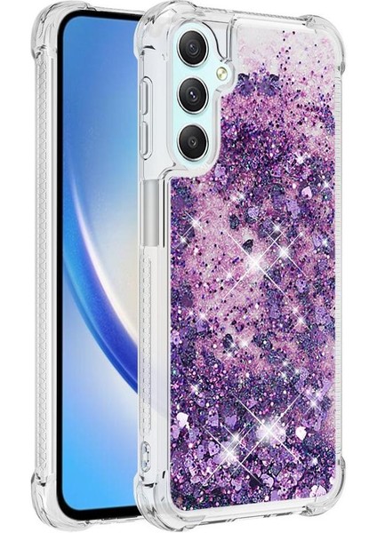 Samsung Galaxy A24 4g Quicksand Glitter Sparkle Sevimli Tpu İçin Telefon Kılıfı (Yurt Dışından)