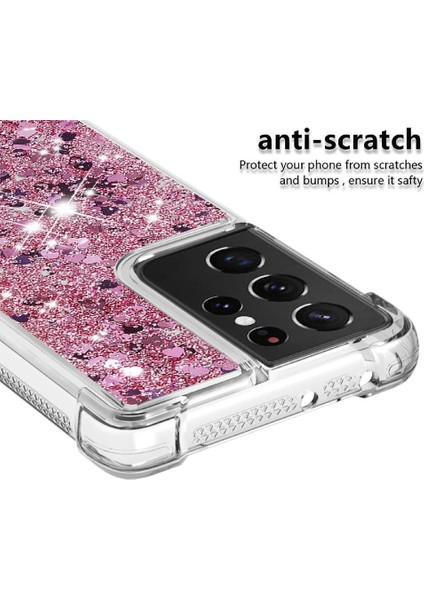 Samsung Galaxy S21 Ultra 5g Glitter Sparkle Sevimli Quicksand İçin Telefon Kılıfı (Yurt Dışından) modelleri
